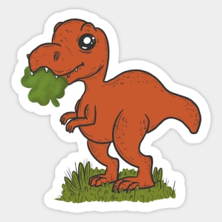 Shamrock dino st patricks day Sticker